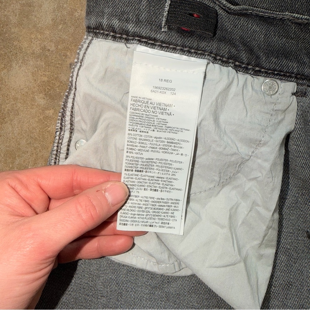 Levi’s - Women’s Black Denim Shorts High Rise Rolled Hem - Size 28 - Picture 9 of 9